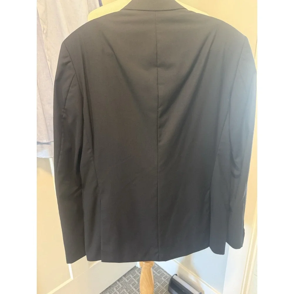 Baldessarini Blazer Jacket Men‎ US42 EU52 Gray Wool Suit Dark Coat Elegant